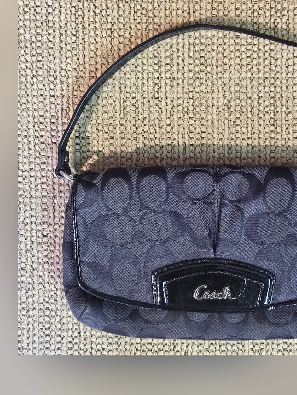 Coach Black Wristlet Clutch